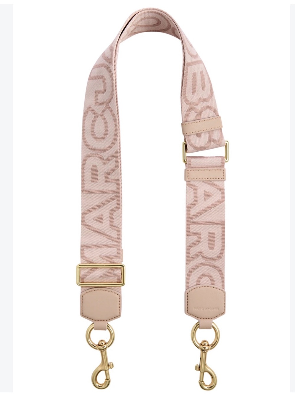Marc Jacobs Logo The Strap Rose Adjustable Strap
